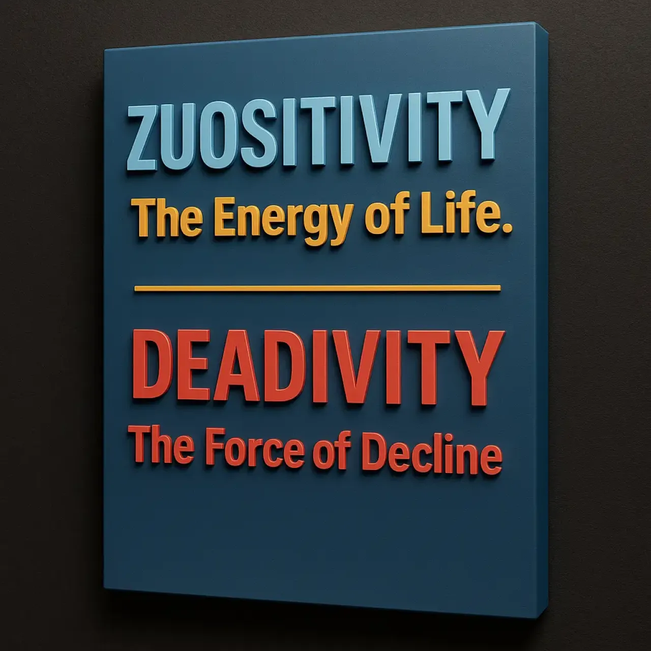 Zuositivity: The Energy of Life vs. Deadivity: The Force of Decline